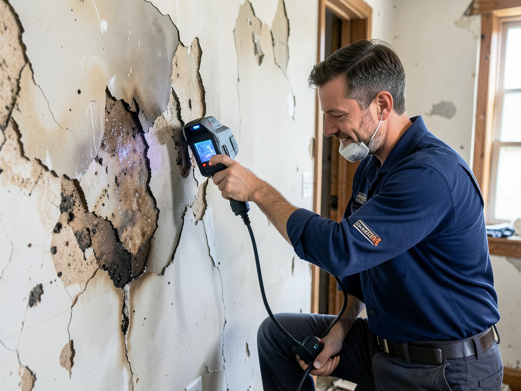 Handling the water damage left behind after the me