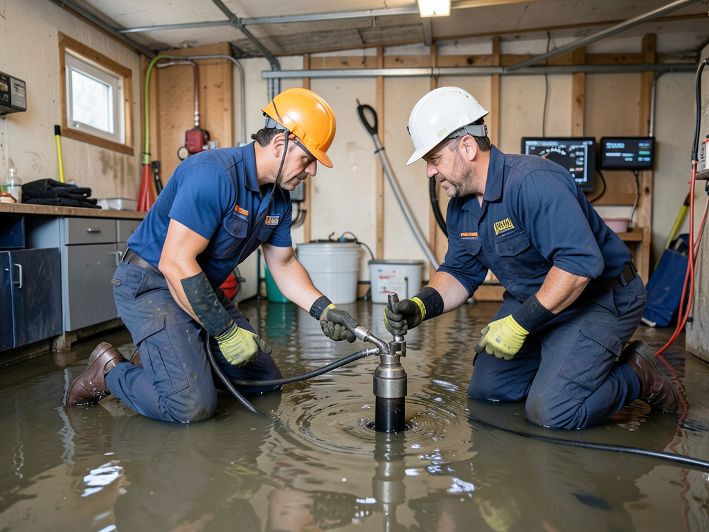 How to handle water damage in a detached garage or